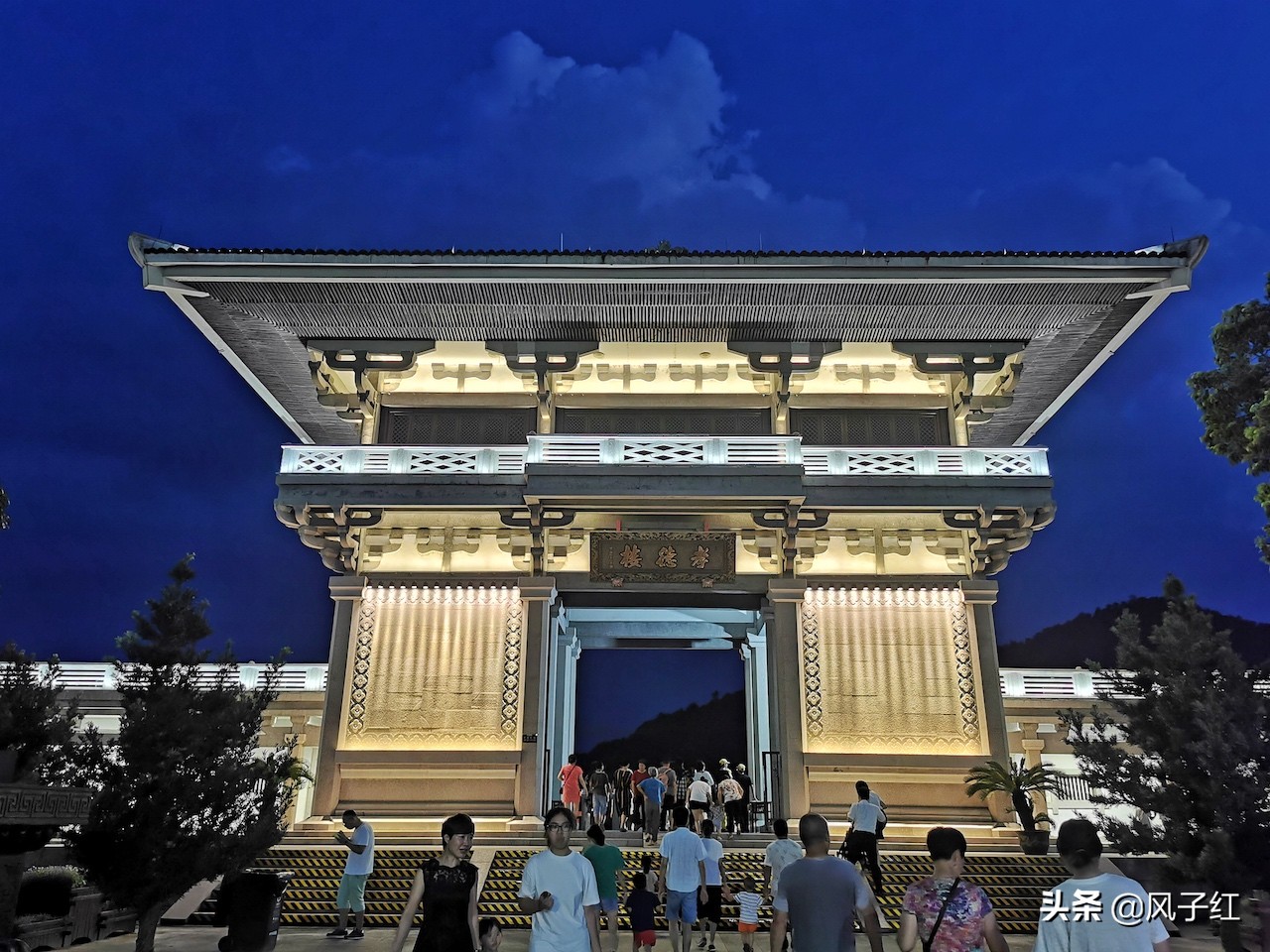 绍兴上虞中华孝德园夜市,绍兴网红打卡地夜市