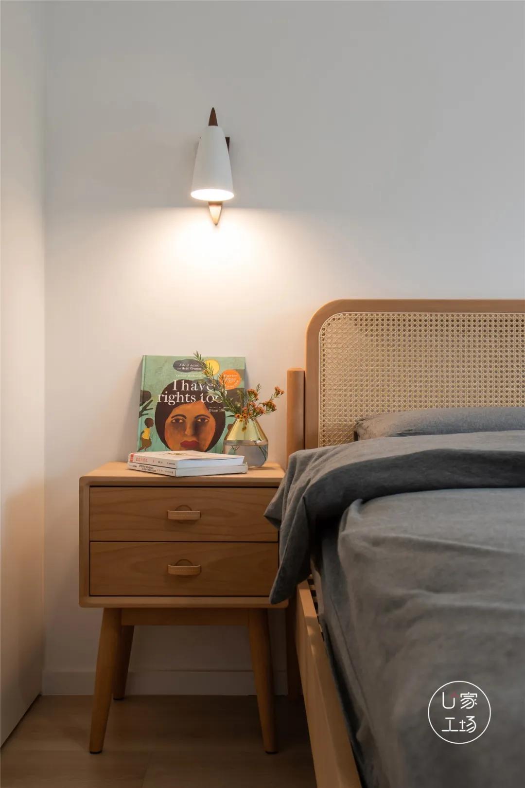 89㎡出租屋“变身”日式极简美宅，无主灯+藤编原木，玩出新花样