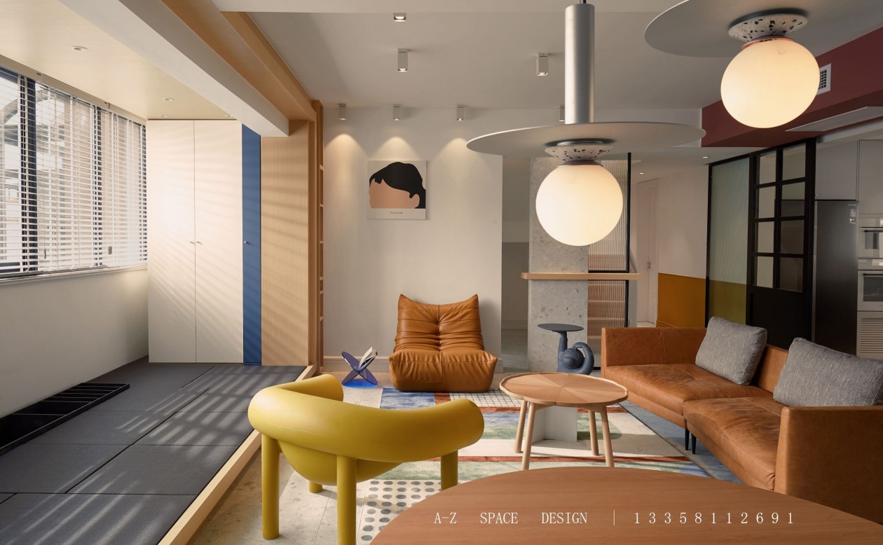 “拼一脸的缤纷染一屋的色块做最精彩的自己”原木家具最百搭