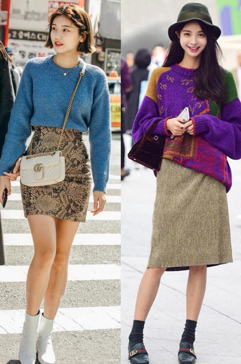 韩国裙子淑女风穿搭,韩系风格女穿搭衣服推荐