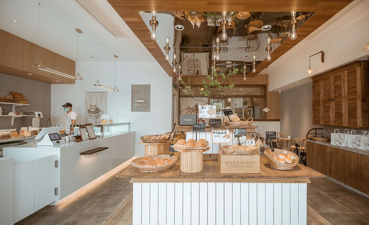 400平方甜品店设计,雅致甜品店设计