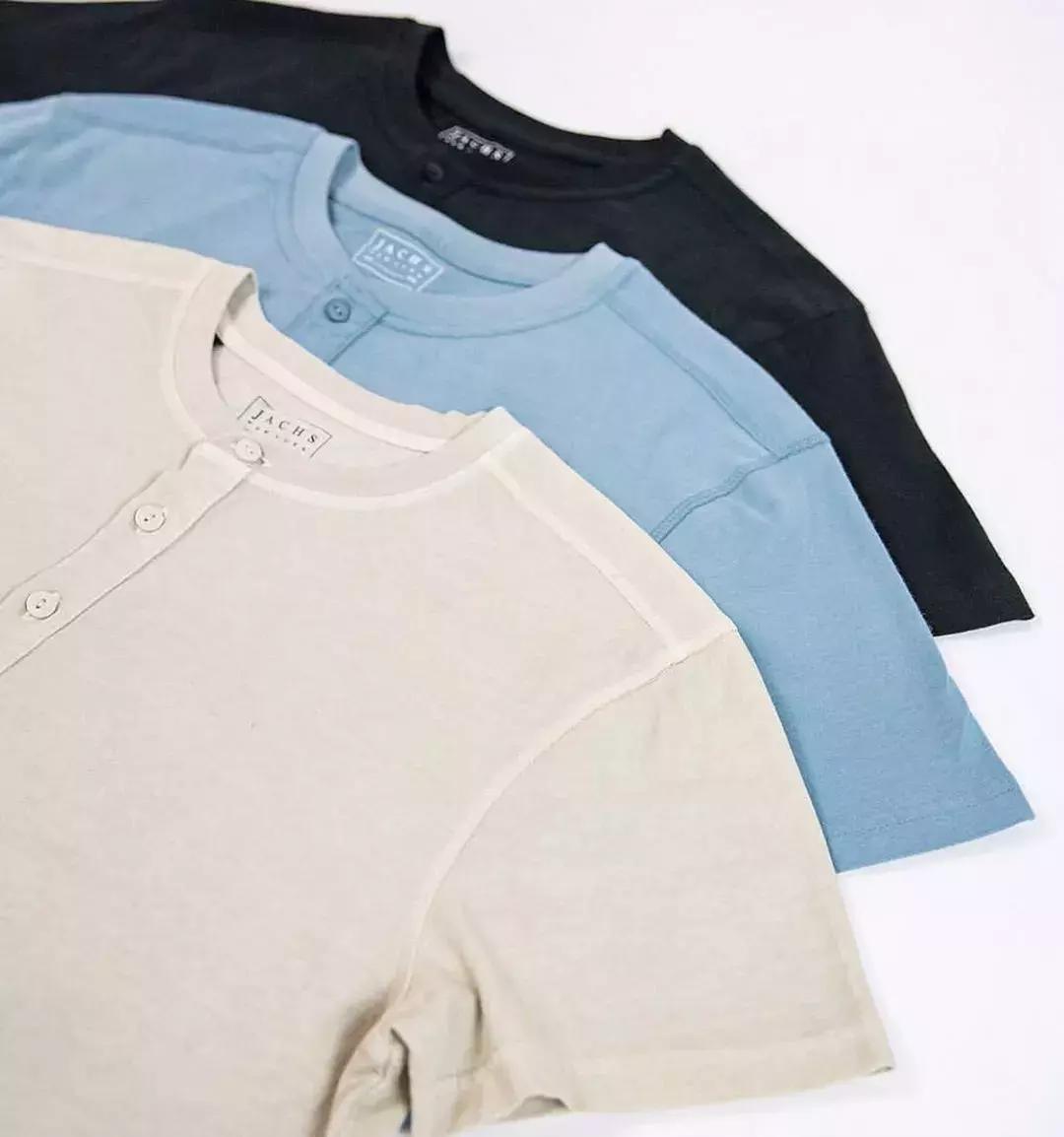 亨利领复古穿搭,高端男士亨利领中袖