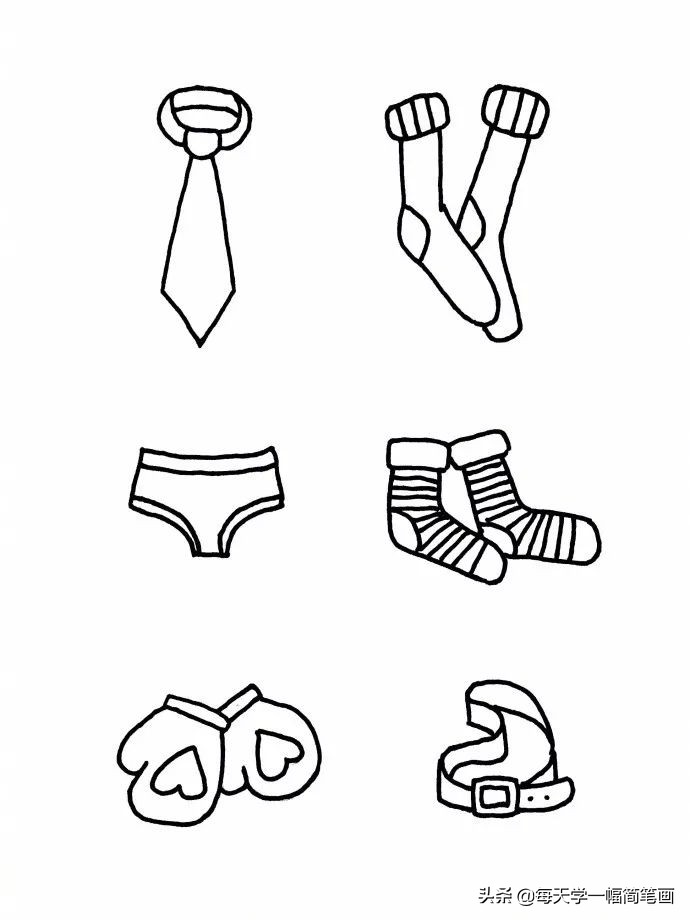 简笔画服饰简单画法,简笔画每天学一幅