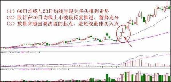 均线多头排列选强势股选股公式,强势股回调30日均线选股