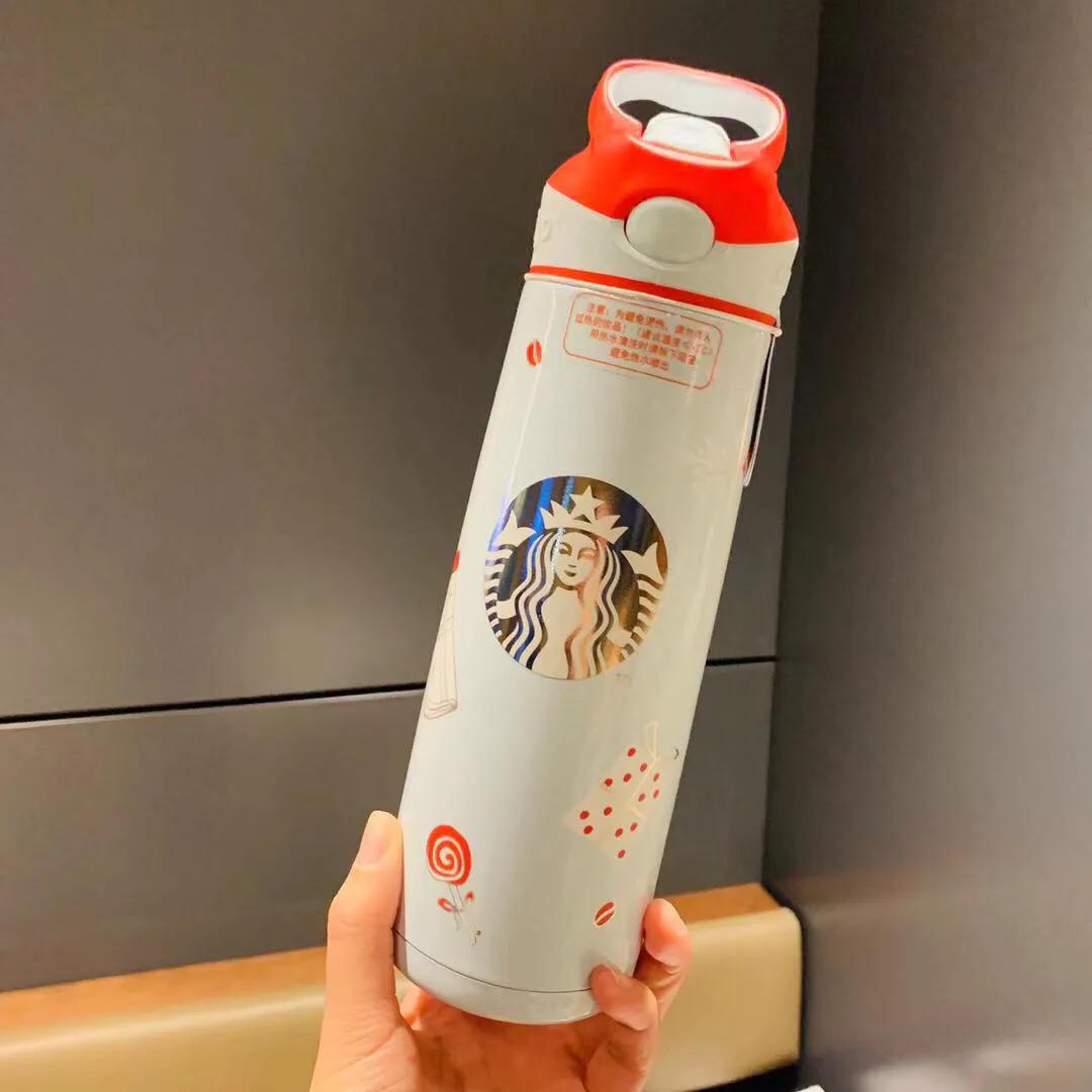 星巴克圣诞马克杯,星巴克2021哈士奇圣诞保温杯