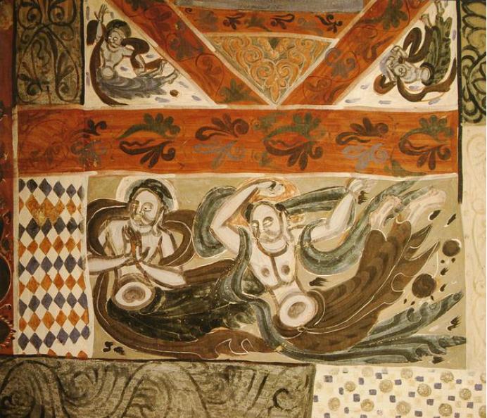 敦煌428窟介绍,敦煌329窟壁画飞天图