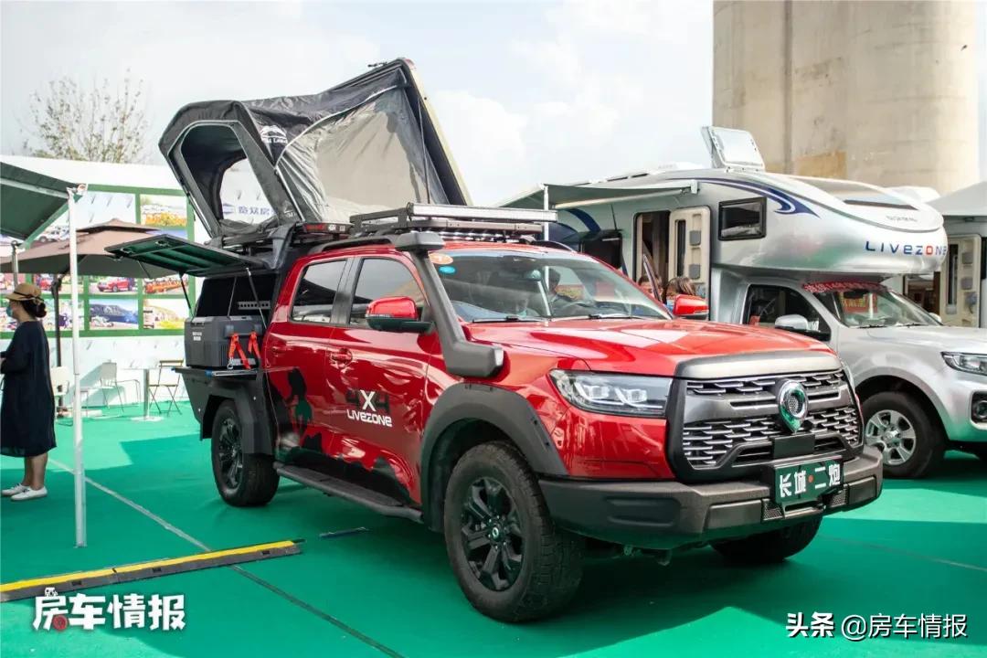 2022新款长城炮柴油版房车价格,最新款长城炮单排升顶房车