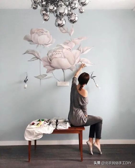 好看好画的墙绘,适合自己动手画墙绘的图片