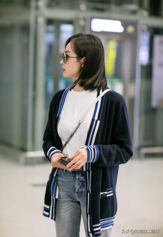 宋茜最新穿搭牛仔裤,宋茜的穿搭造型就很高级