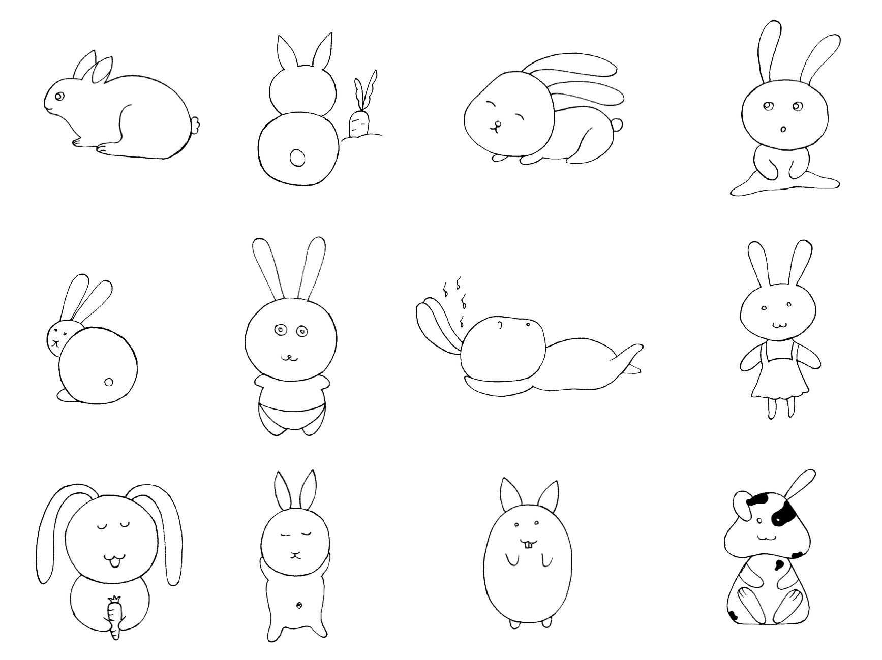 送给父亲的礼物简笔画大全,简笔画入门画画素材100个