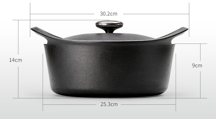 轻奢辛西娅22cm珐琅铸铁炖锅,20cm宝石蓝渐变色铸铁珐琅炖锅