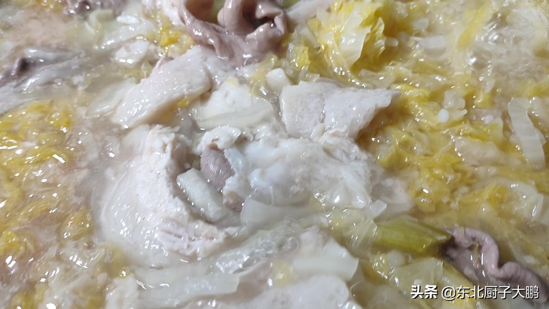 农村大锅杀猪烩菜,东北杀猪烩菜