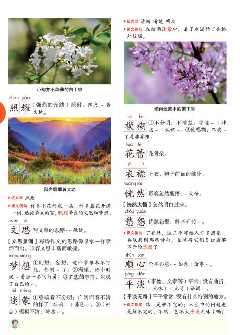 语文书六年级上册第一单元预习,六年级上册语文第一课预习笔记