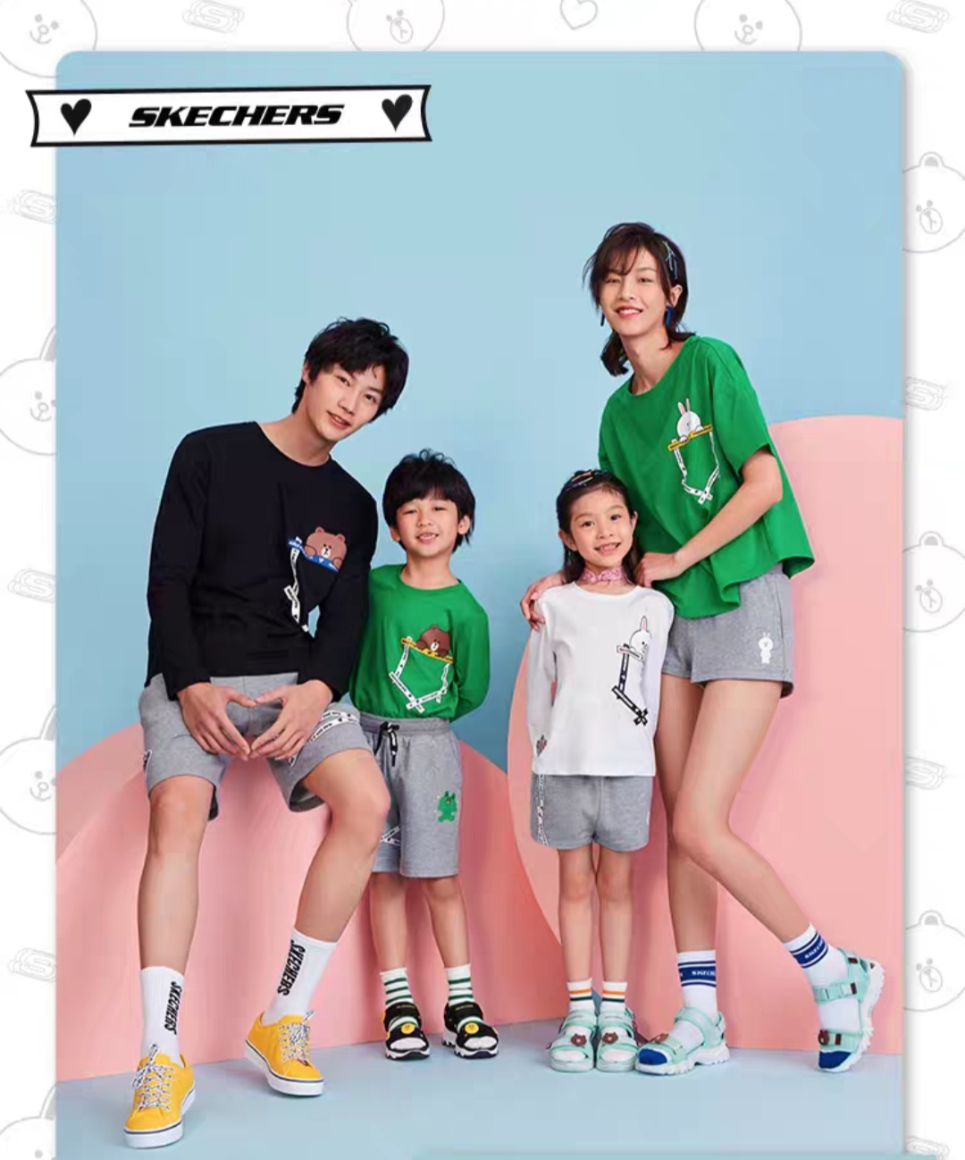 斯凯奇小红帽联名,斯凯奇联名款linefriends