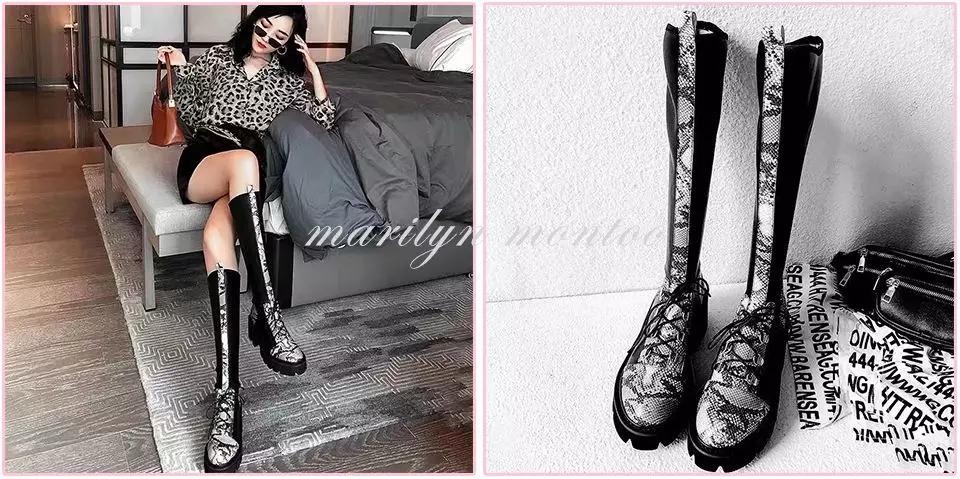 高腰靴子搭配正肩大衣,格子大衣和马丁靴怎么搭配才好看