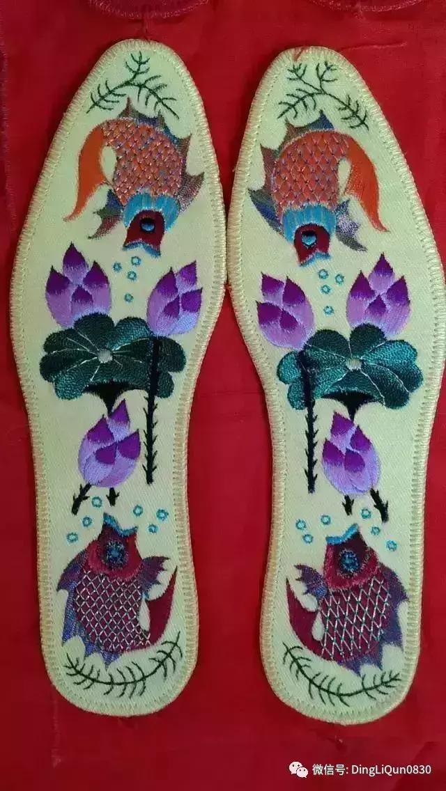 刺绣作品简单的,老式刺绣喜字的鞋垫刺绣方法