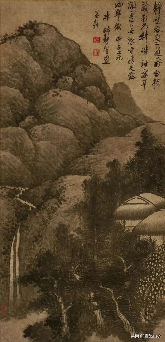 最真实的国画山水画,当代国画山水中的点景人物