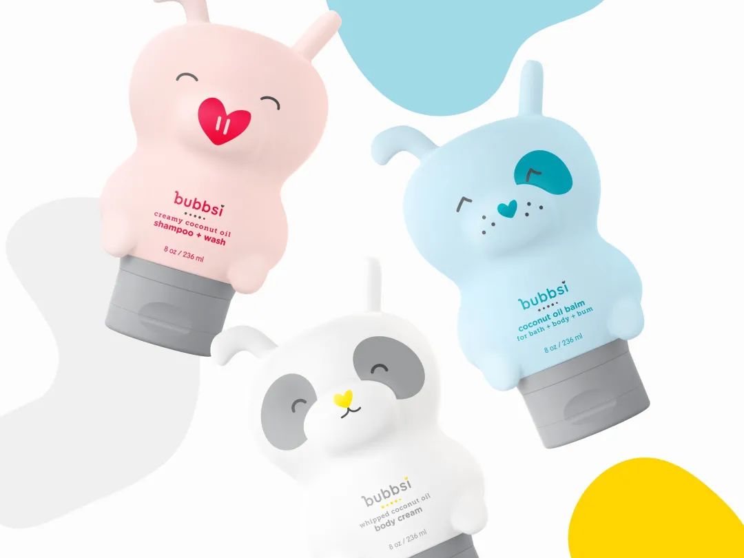 这5组利用IP形象结合产品的婴幼儿洗护包装，很萌！