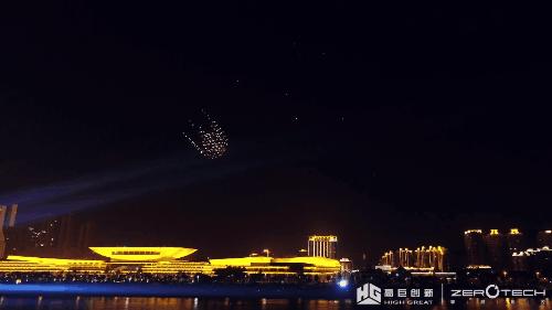 多台无人机简单编队表演,无人机编队表演演示动画