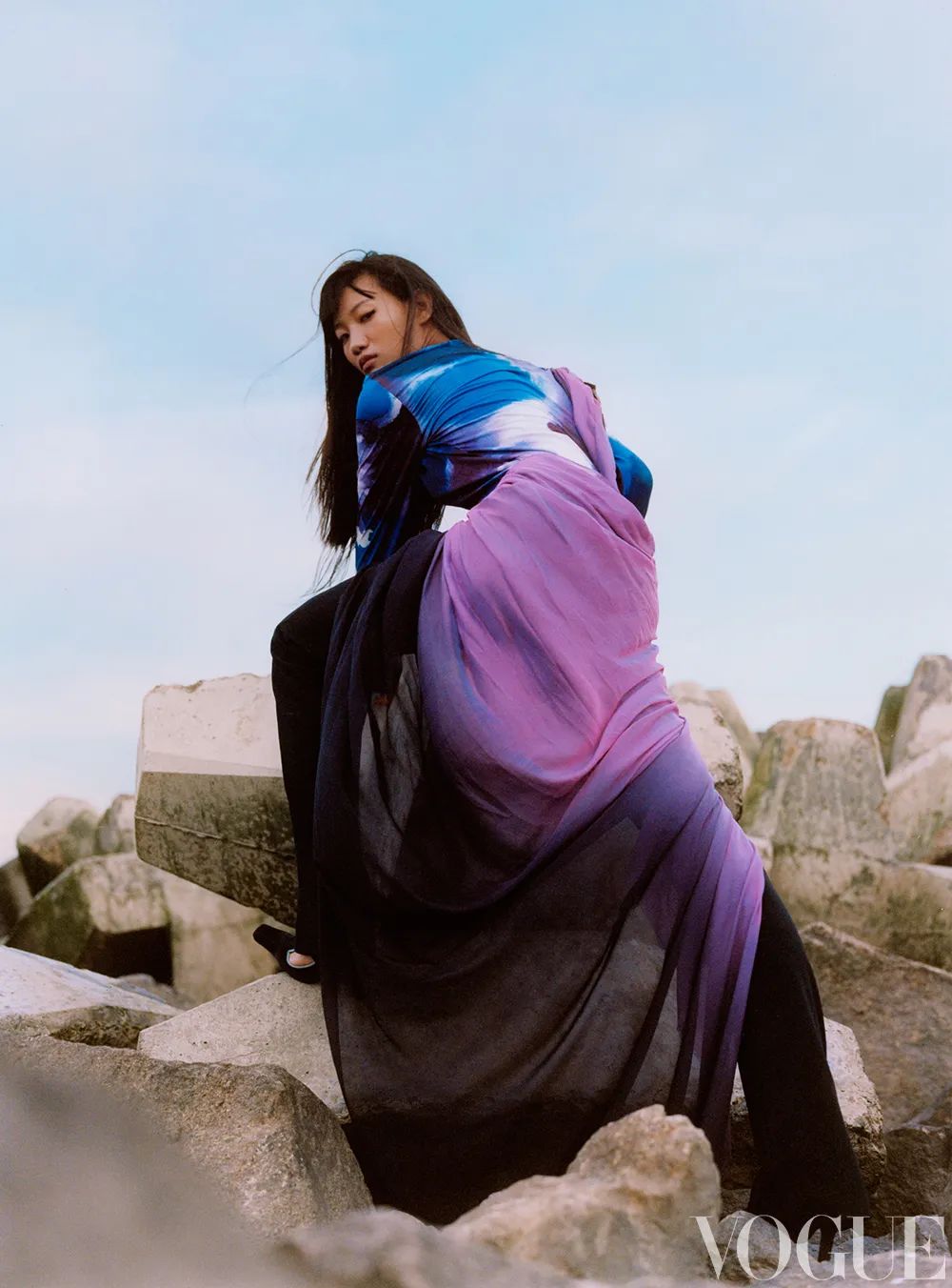 九月刊封面女孩出现了，在最美的张掖丹霞