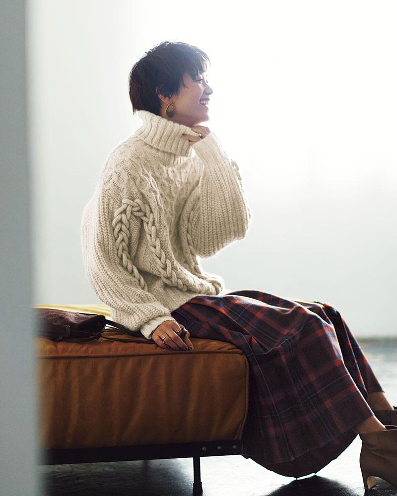 这些毛衣单穿打底都好看,长款打底毛衣怎么穿搭最好看