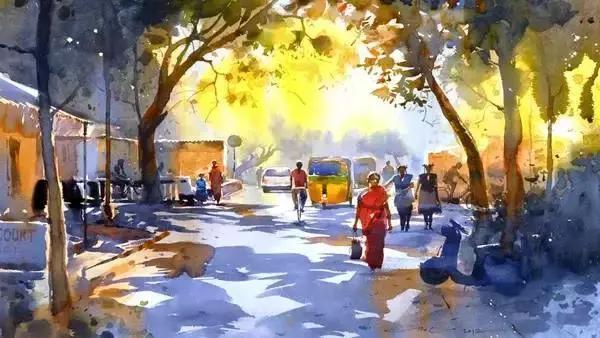 水彩大神之作,国外大师水彩值得一看