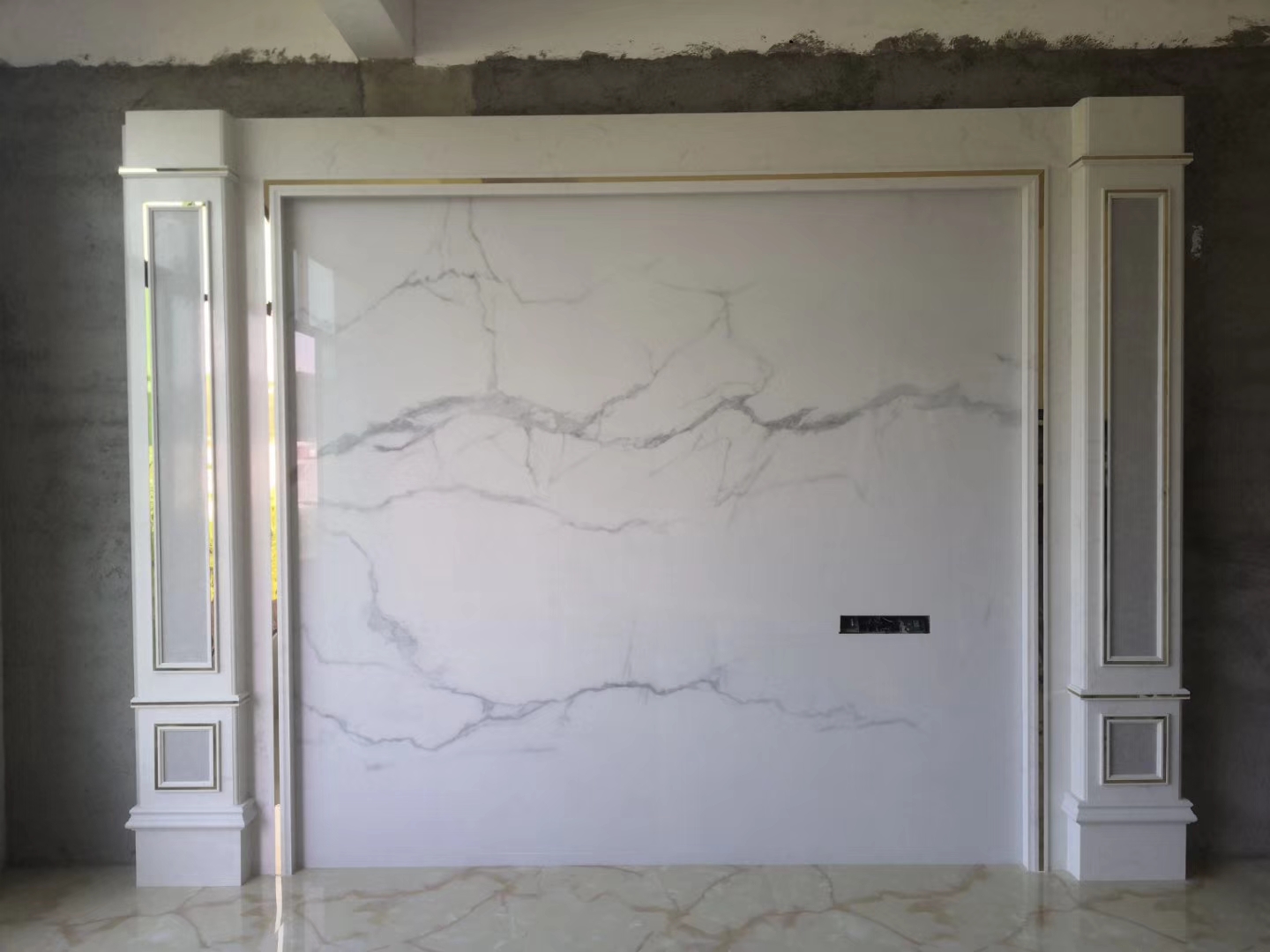 石材背景墙瓷砖颜色搭配效果图,极简大理石瓷砖背景墙效果图