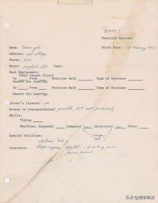 乔布斯简历和收入,乔布斯简历视频