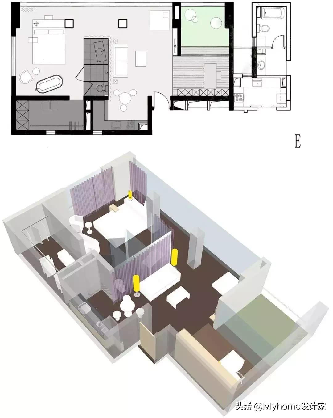 小户型全套布局,小户型空间布局图