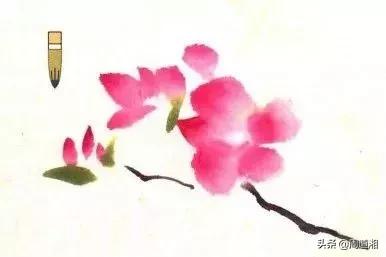 100幅桃花画,怎么画桃花树林