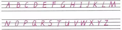 26个英文字母正确书写规范教程,26个英文字母的规范书写方法
