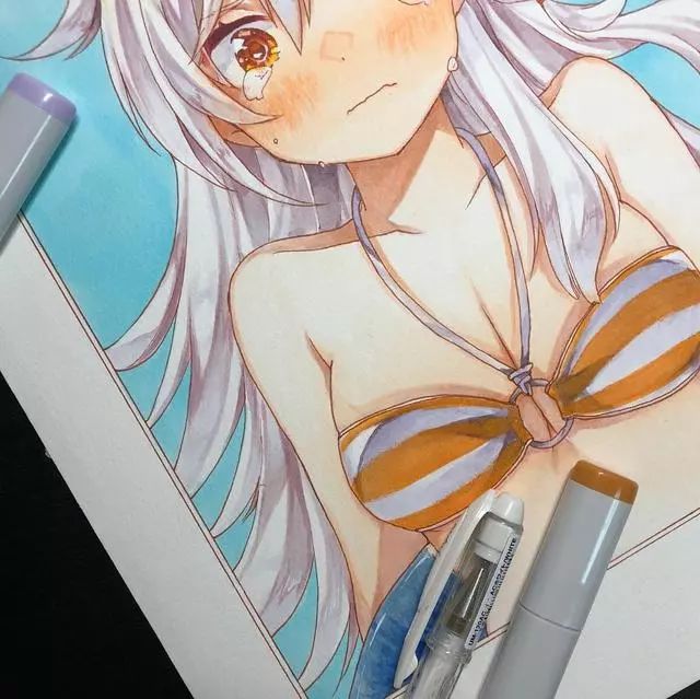 马克笔手绘画动漫,马克笔手绘动漫临摹素材