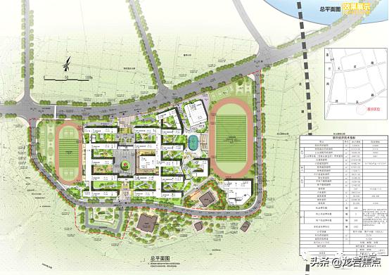 东山中学总体分布图,东山中学全貌