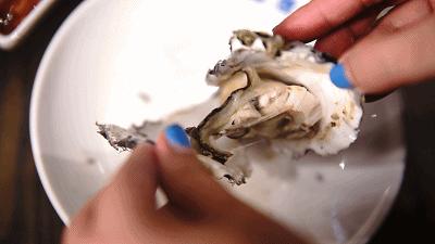 鲜嫩多汁网红的高压锅生蚝,蒜蓉生蚝罐头即食乳山生蚝