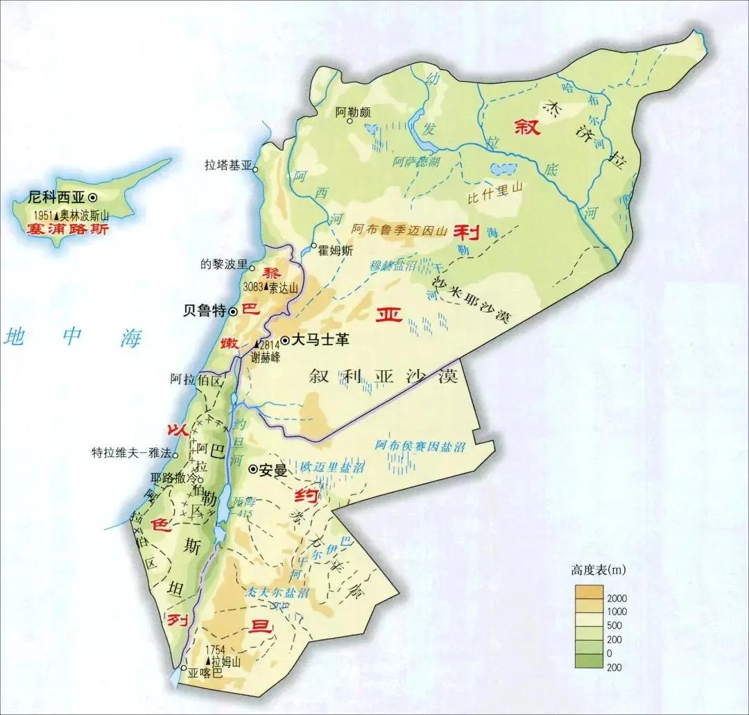 最新亚洲地图超清版大图,亚洲地形图高清版保存