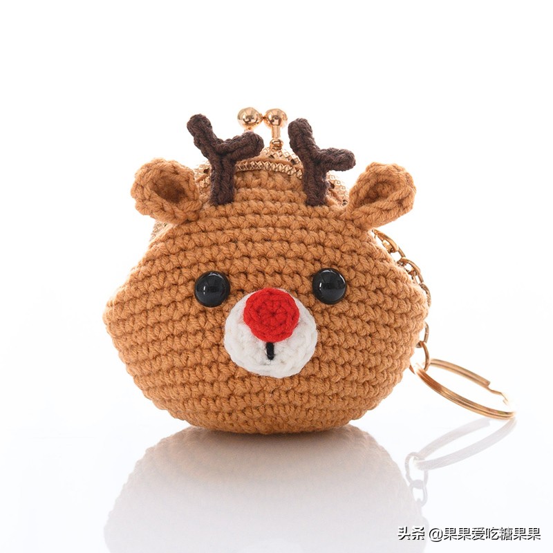让人爱不释手的手工编织零钱包，迷你卡通造型口金包，附图解教程