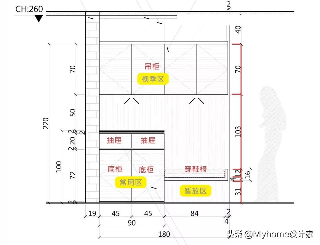 入门鞋柜收纳柜效果图,鞋柜电视墙柜子设计效果图大全
