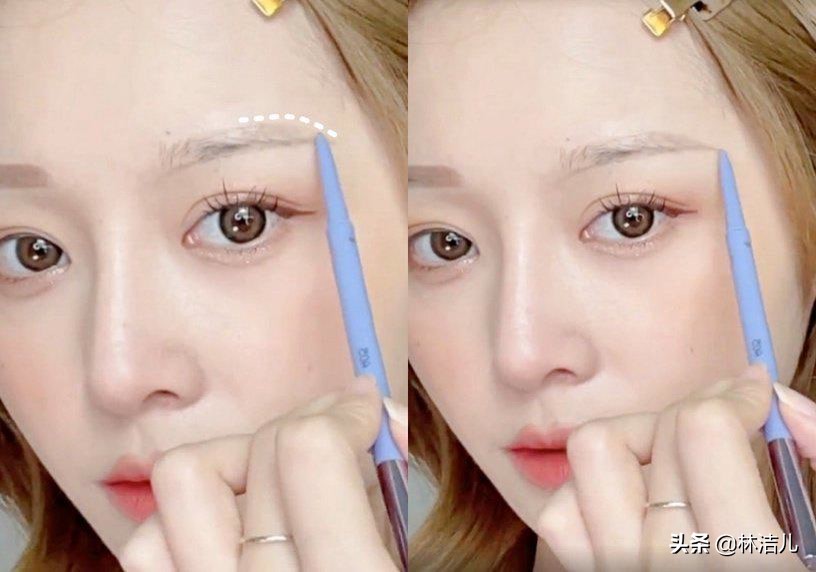孙怡素颜眉毛,孙怡素颜