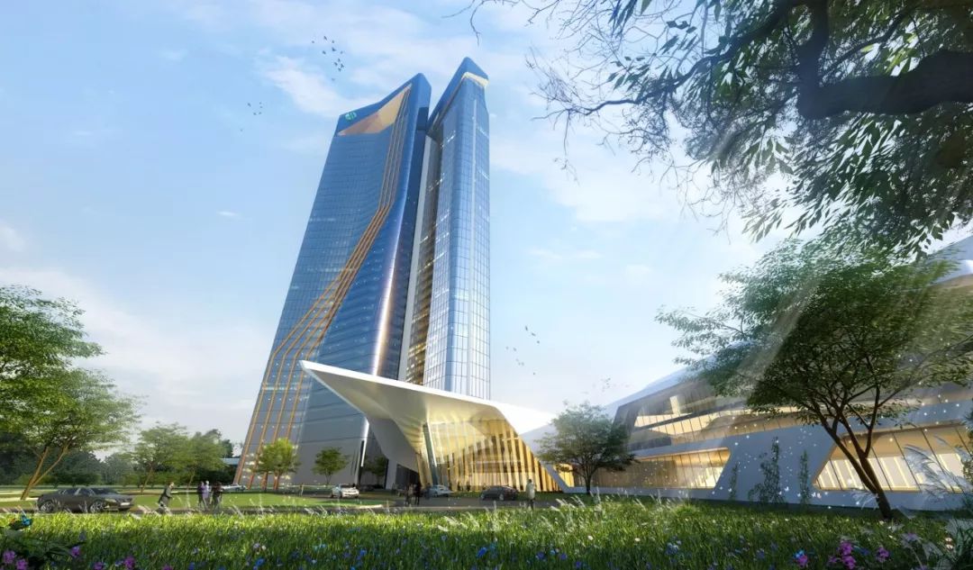 高层建筑素材科技感,高层建筑效果图素材