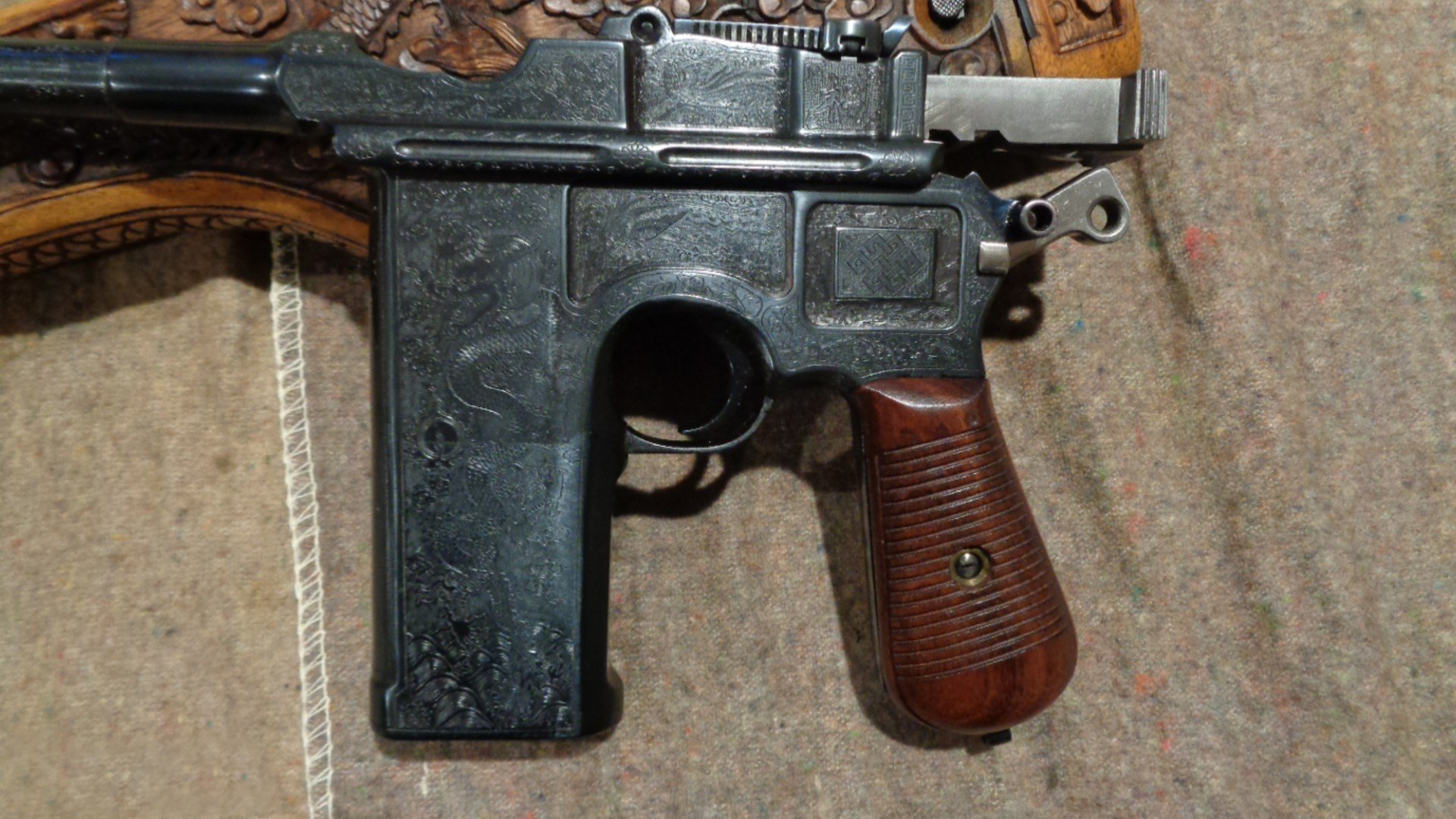 苏式驳壳枪,中国仿制的二十响驳壳枪