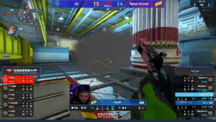 major传奇组navi对g2,19年major半决赛navi对战ence