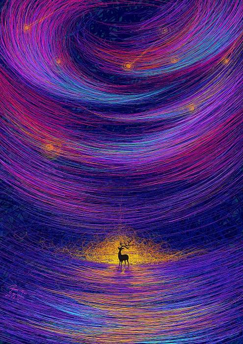 描摹梦境的魔术师,靠画“圈圈”火遍全网