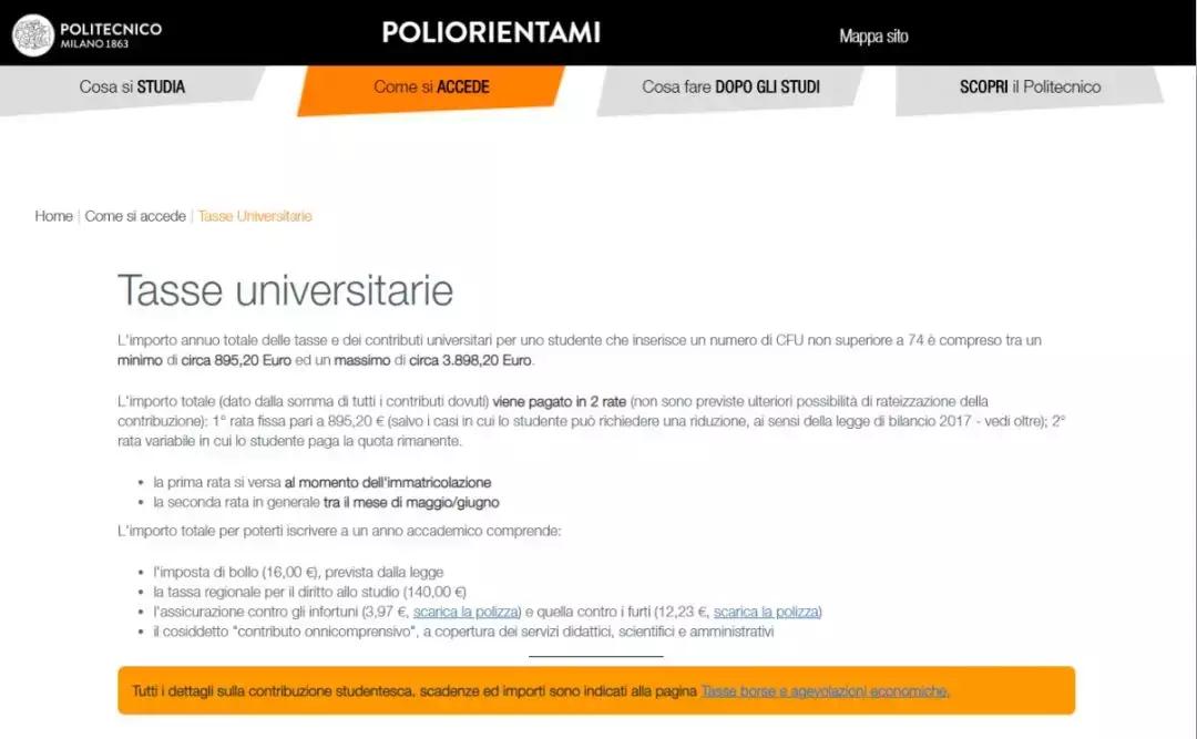 留学意大利米兰理工大学,意大利留学专业推荐排名