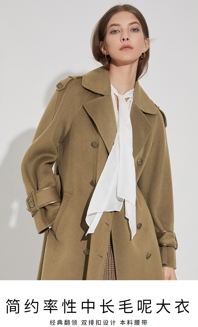 格子呢子大衣搭配女秋冬,秋冬小个子毛呢大衣搭配