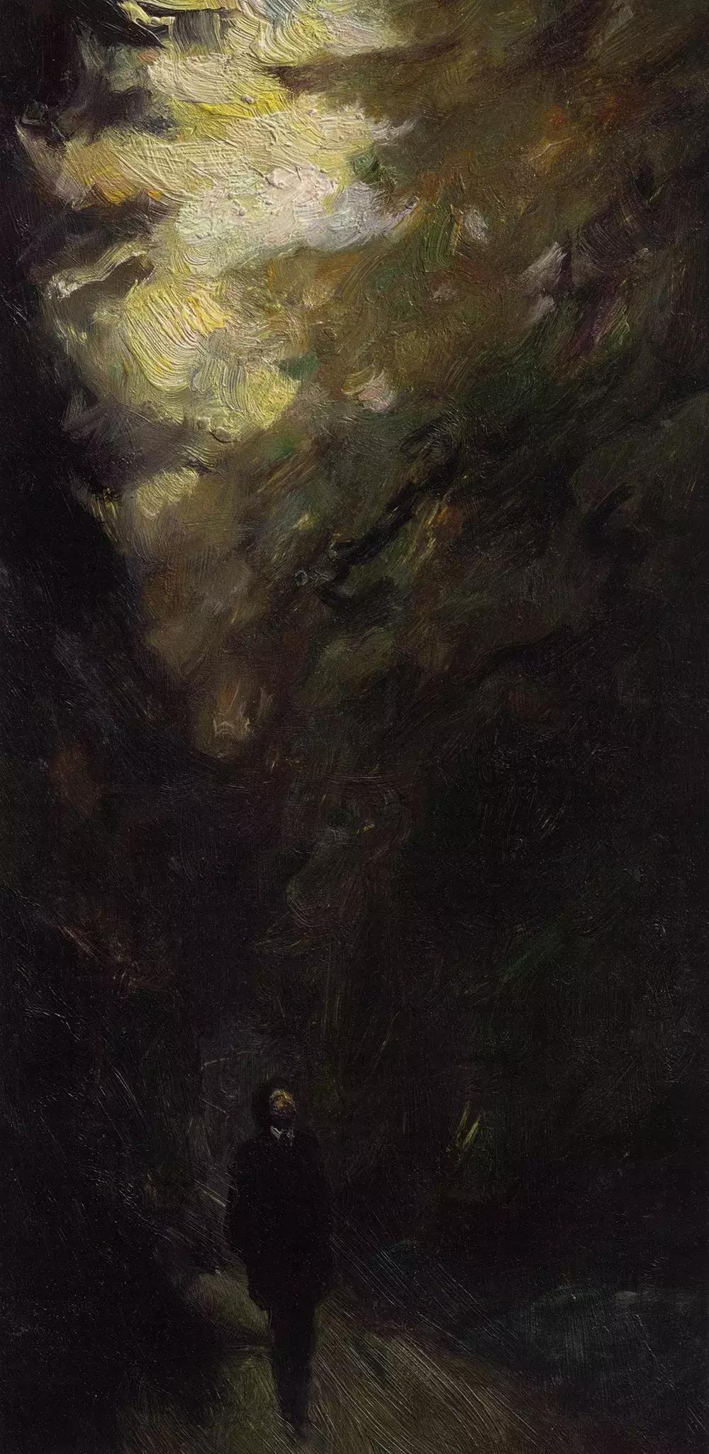 油画家何多苓作品选,1986年当代油画四人展何多苓