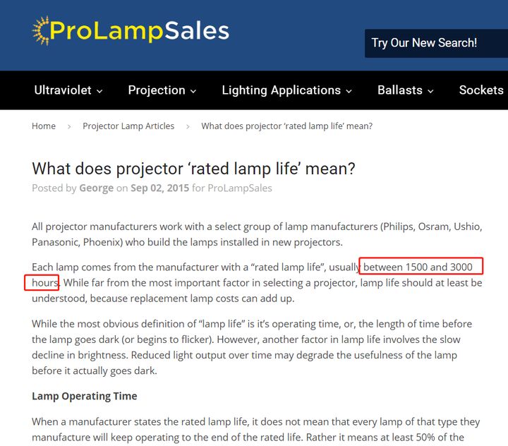 投影仪灯泡多少小时亮度会衰减,投影仪的亮度达到多少是最好的