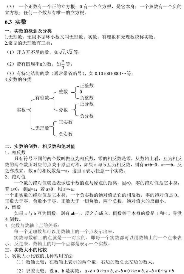 初一数学下册“知识点”归纳，弯道超车就靠它