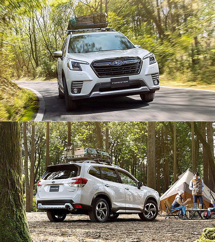 斯巴鲁森林人四驱对比丰田普拉多,新款森林人2022款和老款区别