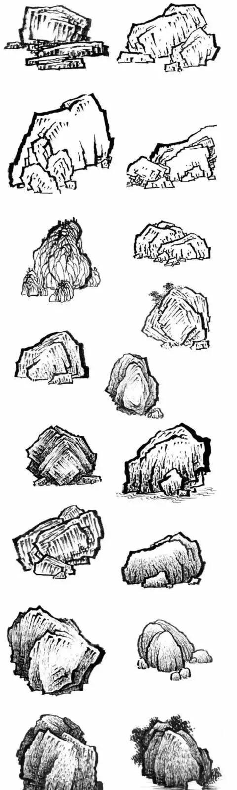 有了这份画山水画超完整的资料，再也不用担心不会画了，赶紧收藏