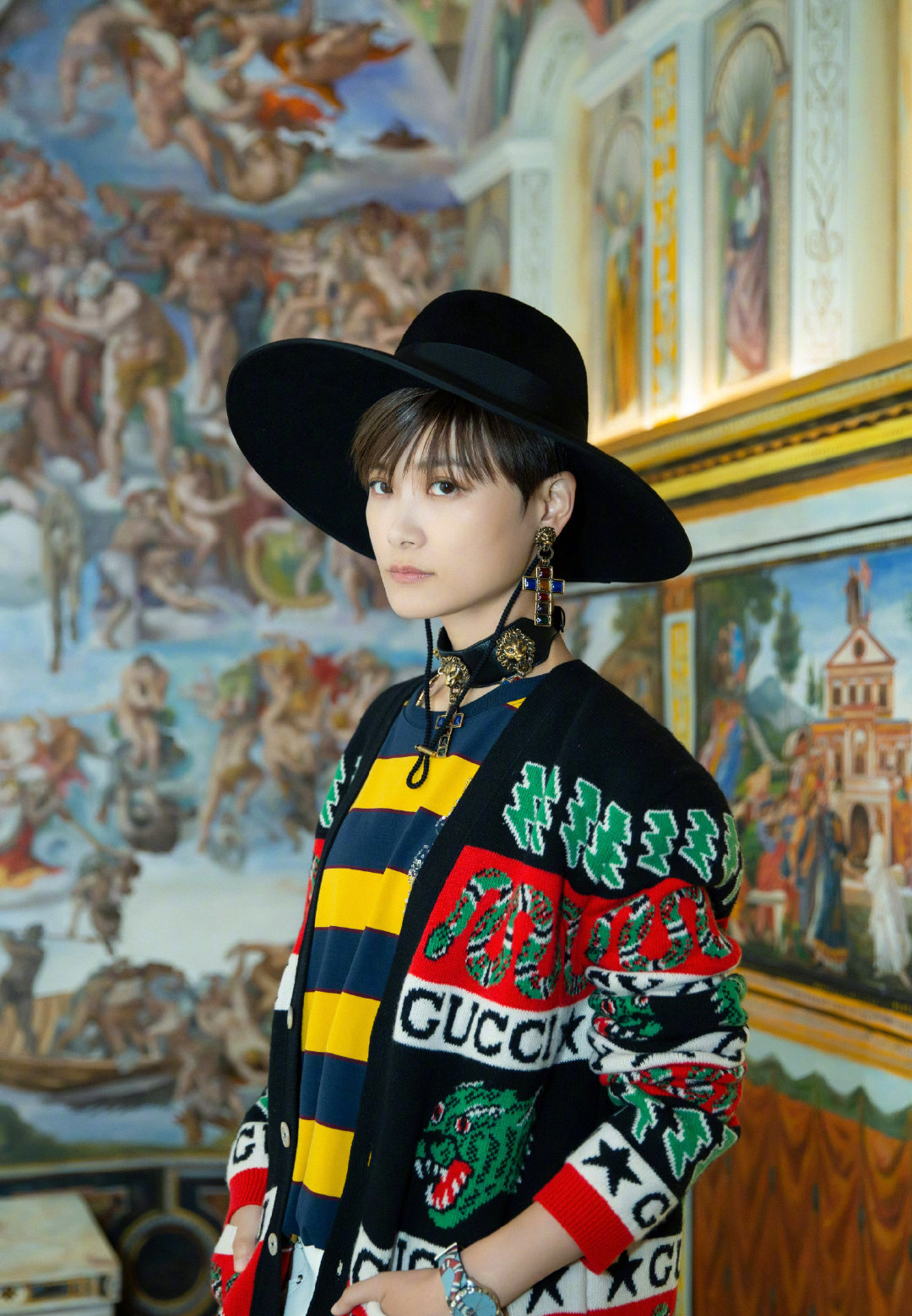 穿搭教戴帽,穿搭上学冬天